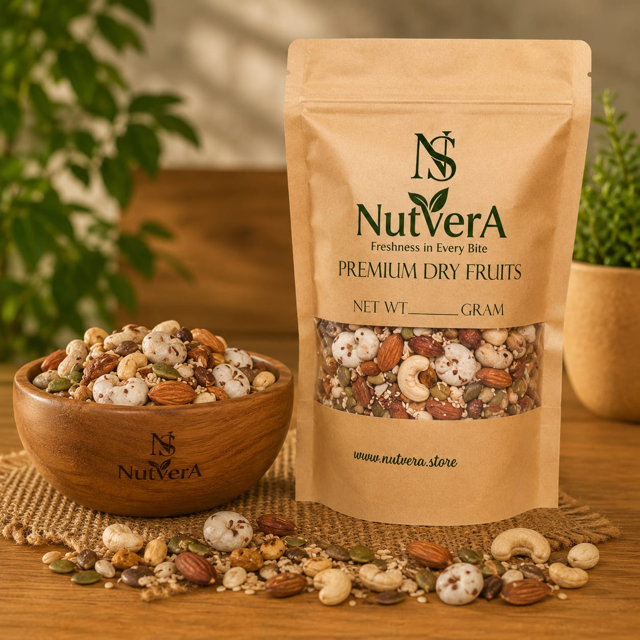 NutVerA Premium Dry Fruits & Seeds Mix – 10 Super Ingredients | Healthy Snack | 100% Natural