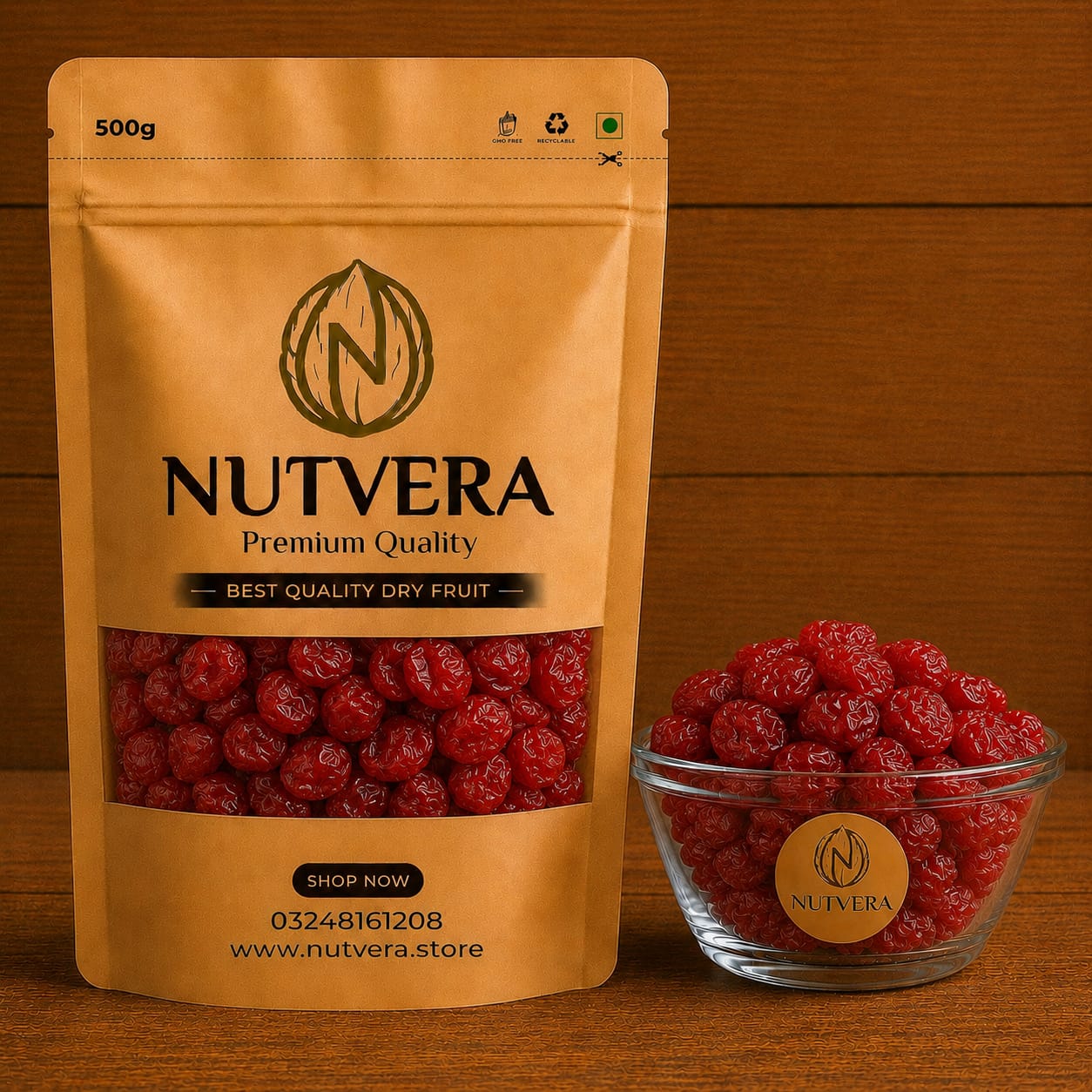 Premium Glazed Red Cherries