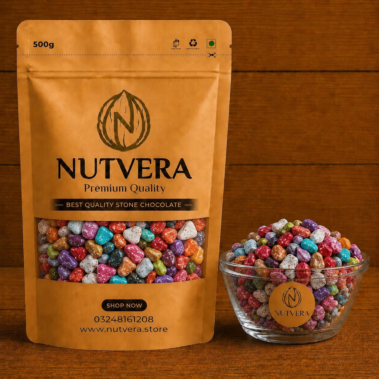 Nutvera Premium Colorful Stone Chocolate